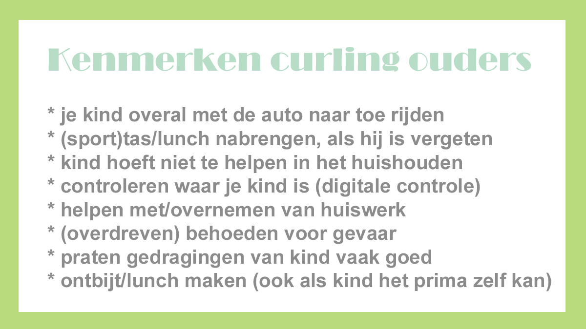 Curling ouderschap / curling ouders - Wat betekent dat?