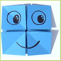 Knutsel - Grappig origami gezichtje