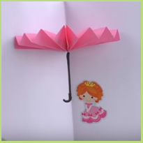 Een vrolijke paraplukaart