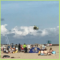 Strand, zee en traumahelikopter #blog4