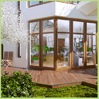 Het hele jaar van je tuin genieten? Kies voor een veranda met glazen schuifwand!