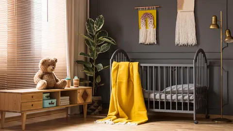 De babykamer. Wat doe je voor de ramen?
