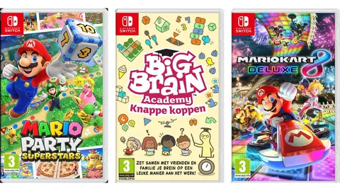 Met de hele familie gezellig aan het gamen!