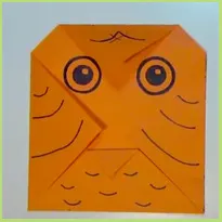 Een ludiek origami uiltje vouwen