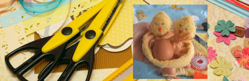 Schattige kuikentjes van een washand