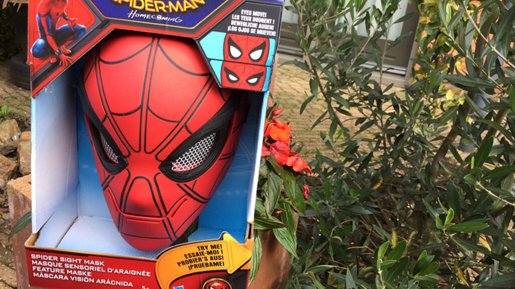 Het interactieve SpiderMan Heldenmasker, met bewegende ogen