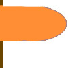 Betekenis strandvlaggen - Oranje windzak