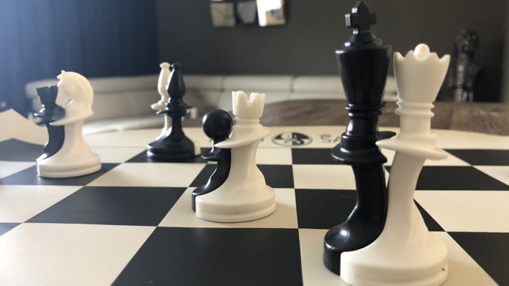 Paco Ŝako zwart/wit schaken