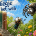 Vliegje in het web