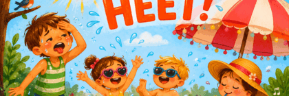 Het is zo heet