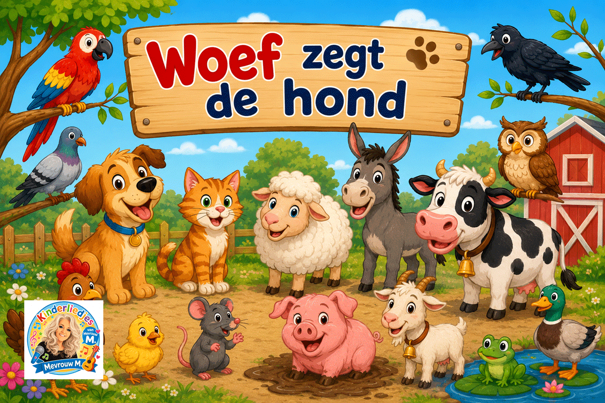 Woef zegt de hond